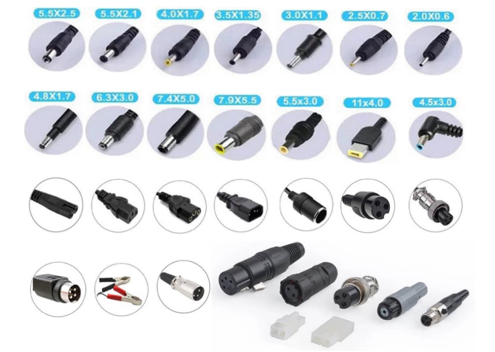 Different DC Tip For AC DC Power Adapter
